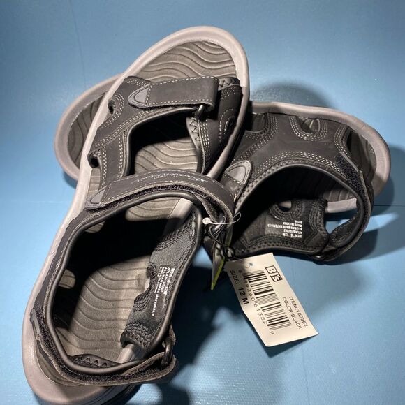 Mens EDDIE BAUER Atlas 2 Strap Adjustable Slingback Sandals 180362 BLack 12M - Picture 5 of 5